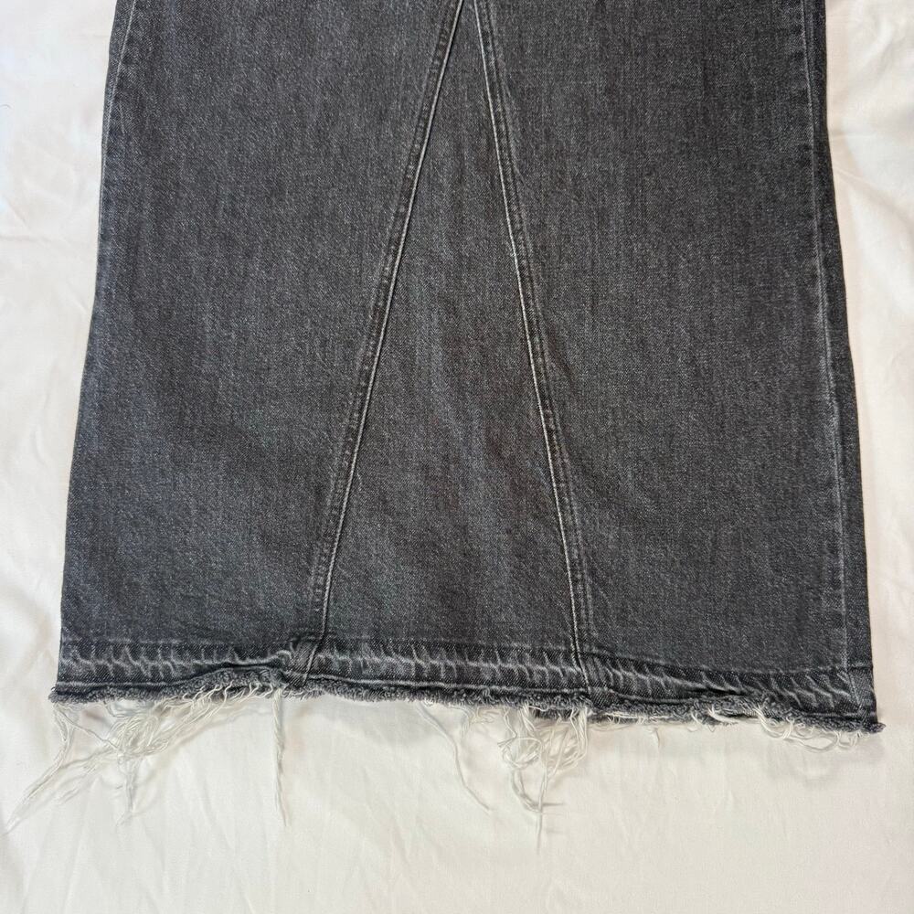 Levi's strauss signature Womens dark gray denim maxi skirt size 2 - Picture 6 of 9